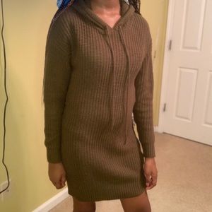 Green dress hoodie